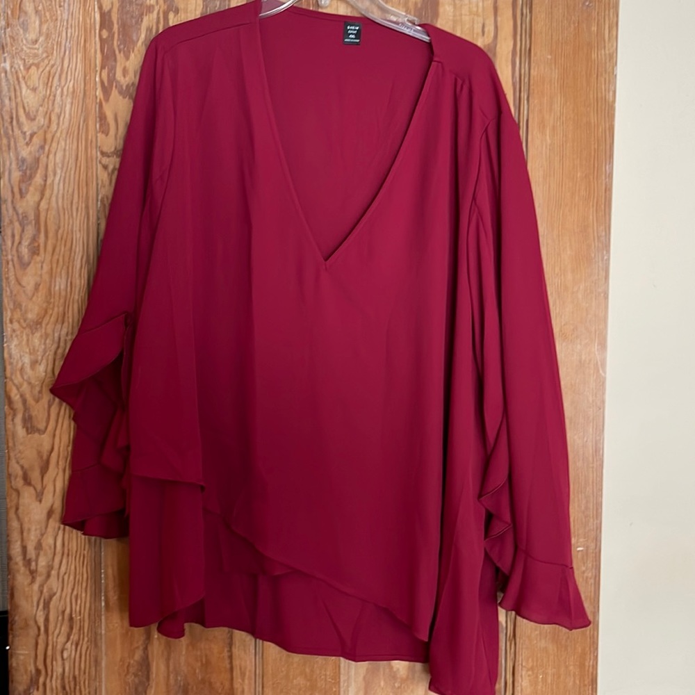 Wine Colored Blouse size 4x